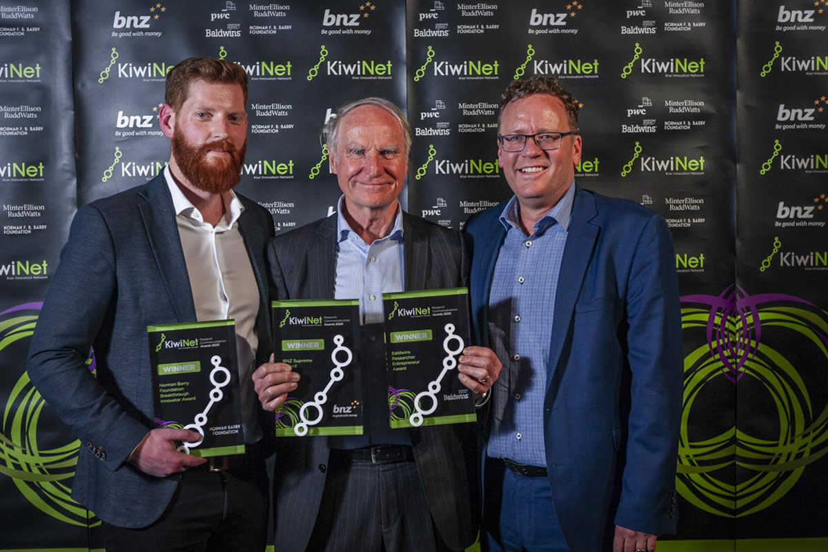 KiwiNet Research Commercialisation Awards Winners