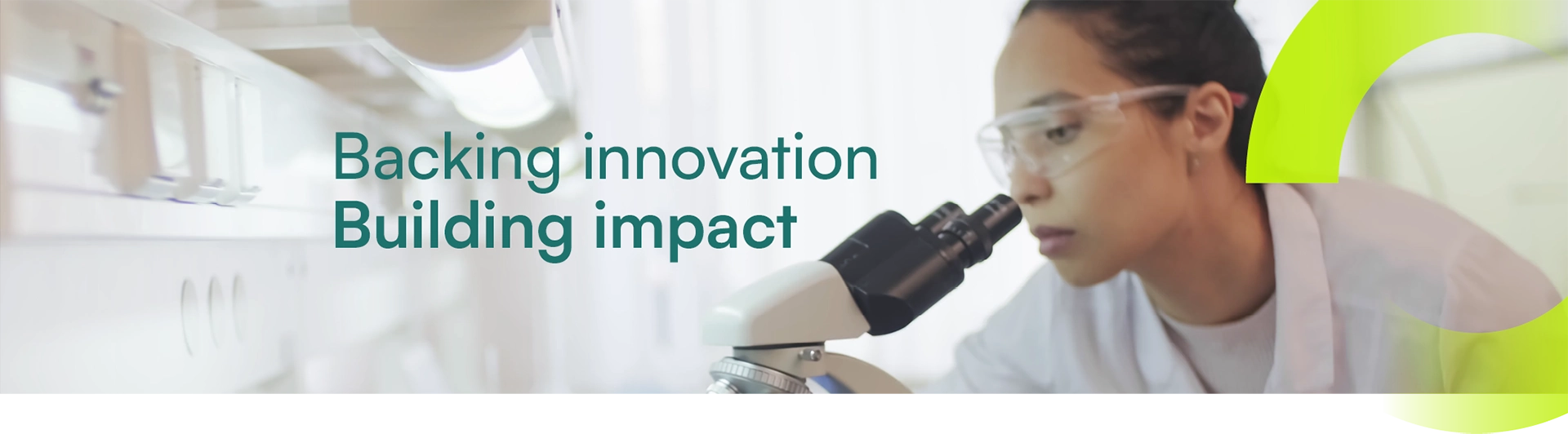 Backing innovation building impact